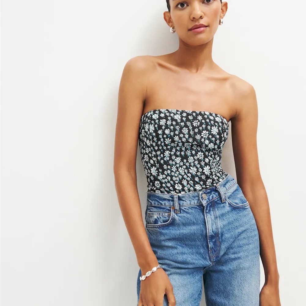 Reformation Giorgia Strapless Top